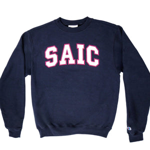 Champion sweater navy blue pink best sale